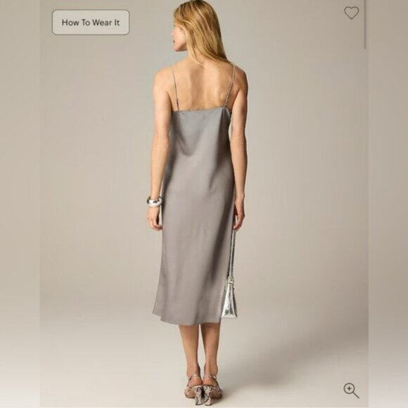 J.Crew Gwyneth slip dress in luster charmeuse - Picture 2 of 16